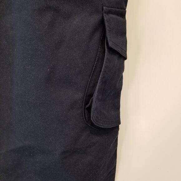 Splash Vintage Cargo Pants Navy Blue Pedal Pushers Pockets Size 16 - Picture 9 of 15